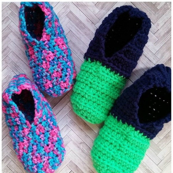 Easy Slipper Crochet Pattern, Kid's Quick & Easy Slipper Socks, Kid's Crochet Pattern, Crochet Pattern for Kids, Beginner Slipper Pattern