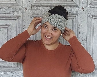 Easy TSS Earwarmer Crochet Pattern, Easy Tunisian Simple Stitch Earwarmer Crochet Pattern, Super Chunky Twisted Taryn Earwarmer Crochet Patt