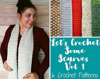 Let's Crochet Some Scarves Crochet Pattern eBook, Easy Scarf Crochet Pattern, Fall Crochet Pattern, Women's Scarf Crochet Pattern