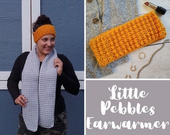 Easy Crochet Pattern, Fall Crochet Pattern, Little Pebbles Earwarmer Crochet Pattern, Crochet Pattern for Women, Spring Crochet Pattern
