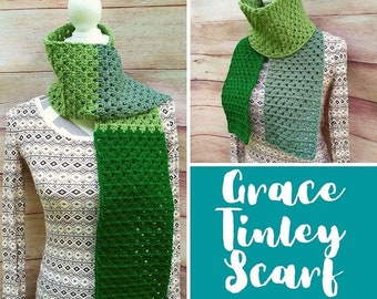 Easy Scarf Crochet Pattern, Fall Crochet Pattern, Grace Tinley Scarf Crochet Pattern, Crochet Pattern for Women, Spring Crochet Pattern