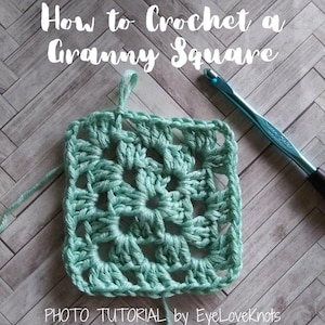 How to Crochet a Granny Square, Easy Crochet Tutorial, Easy Crochet Pattern, Beginner Crochet Tutorial, Beginner Crochet Pattern,