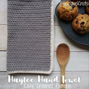 Hand Towel Crochet Pattern, Kitchen Crochet Pattern, Haylee Hand Towel, Crochet for Bathroom, Crochet for Kitchen, Cotton Crochet Pattern