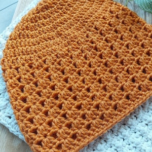 Easy Shell Stitch Beanie Crochet Pattern, Fall Crochet Pattern, Selene Beanie Crochet Pattern, Spring Crochet Pattern, Womens Beanie Pattern image 7