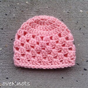Baby Beanie Crochet Pattern, Baby Hat Crochet Pattern, Grace Tinley Baby Beanie, Granny Square Baby Beanie, Spring Crochet Pattern image 2