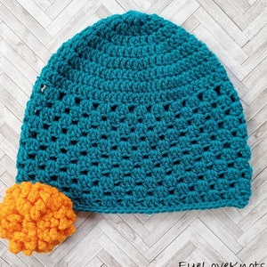 Easy Beanie Crochet Pattern, Granny Square Beanie, Granny Stitch Beanie, Grace Tinley Beanie, Spring Crochet Pattern image 3