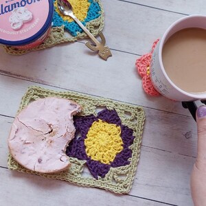 Mug Rug Crochet Pattern, Doily Crochet Pattern, Delilah Mug Rug, Spring Crochet Pattern, Crochet for Home, Cotton Crochet Pattern image 8