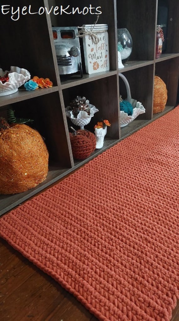 Crochet Rug Pattern Easy DIY Crochet Rug With Bulky Yarn (super Easy