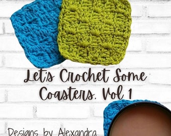 Let's Crochet Some Coasters Crochet Pattern eBook, Easy Coaster Crochet Pattern, Home Crochet Pattern, Cotton Crochet Pattern