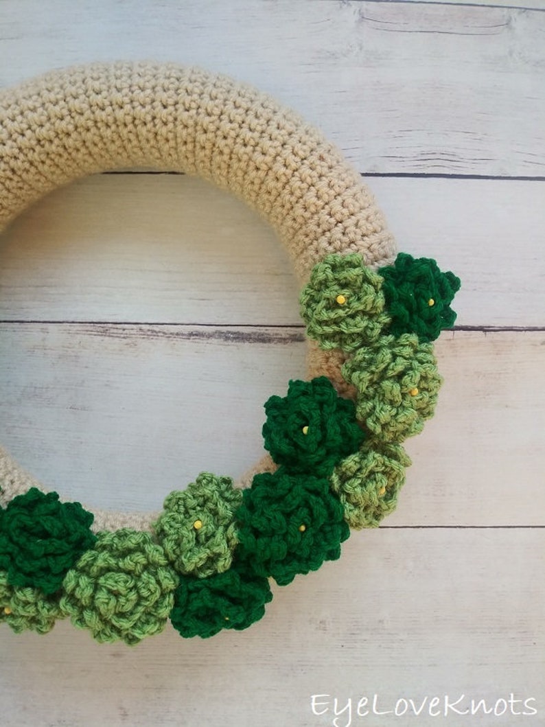 Wreath Crochet Pattern St Patrick's Day Wreath Endless - Etsy