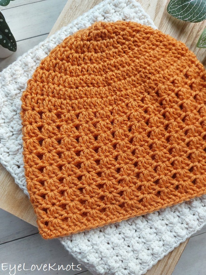 Easy Shell Stitch Beanie Crochet Pattern, Fall Crochet Pattern, Selene Beanie Crochet Pattern, Spring Crochet Pattern, Womens Beanie Pattern image 4