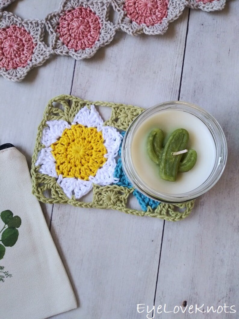 Mug Rug Crochet Pattern, Doily Crochet Pattern, Delilah Mug Rug, Spring Crochet Pattern, Crochet for Home, Cotton Crochet Pattern image 5