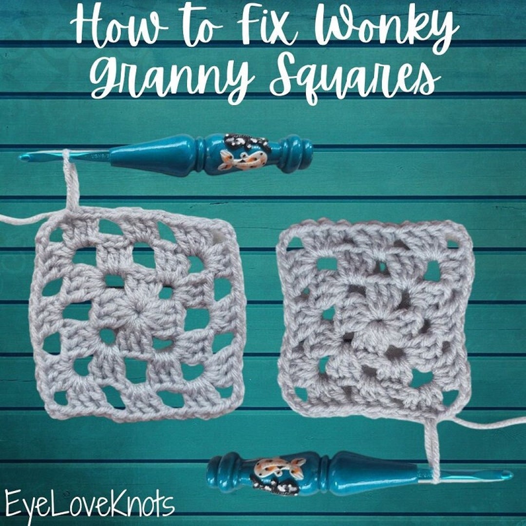 How to Fix a Wonky Granny Square, Step by Step Crochet Tutorial
