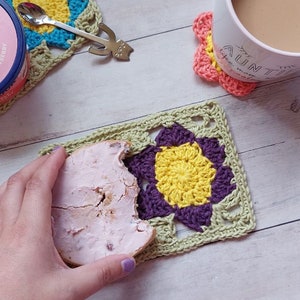 Mug Rug Crochet Pattern, Doily Crochet Pattern, Delilah Mug Rug, Spring Crochet Pattern, Crochet for Home, Cotton Crochet Pattern image 7