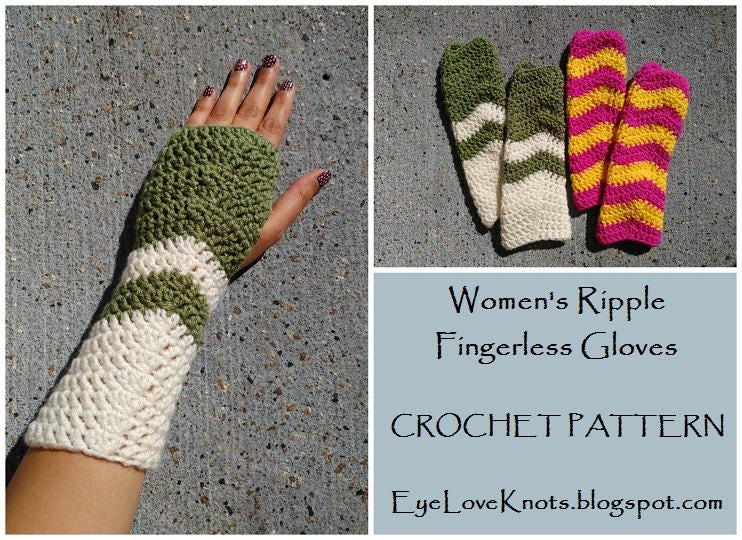 34 Sharp Chevron Crochet Pattern: Master the Zigzag with Ease 31 Crochet Pattern Women's Ripple Fingerless Gloves