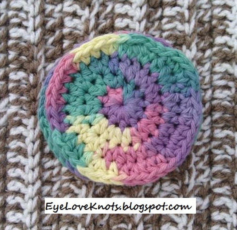 Download CROCHET PATTERN Crochet Round Facial Scrubbies Easy | Etsy
