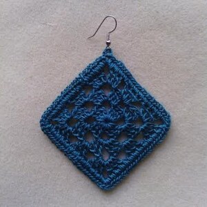 Earring Crochet Pattern Granny Square Crochet Pattern - Etsy