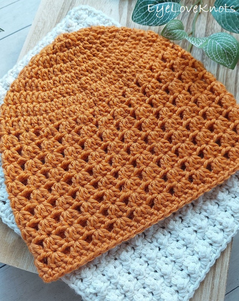 Easy Shell Stitch Beanie Crochet Pattern, Fall Crochet Pattern, Selene Beanie Crochet Pattern, Spring Crochet Pattern, Womens Beanie Pattern image 9