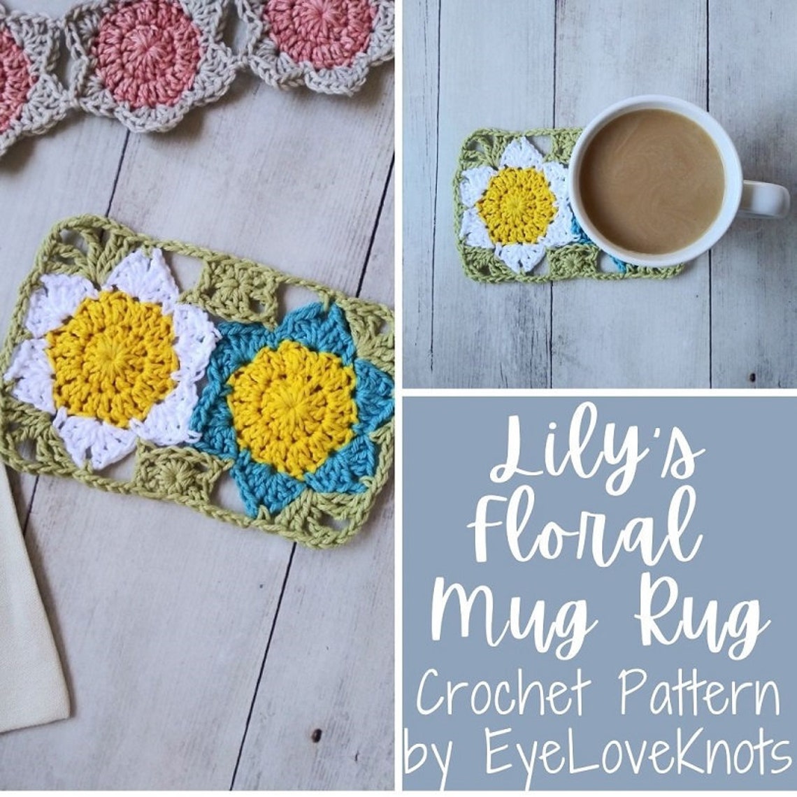 Mug Rug Crochet Pattern Doily Crochet Pattern Lily's Etsy
