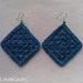 Earring Crochet Pattern, Granny Square Crochet Pattern, Laceweight Gia ...