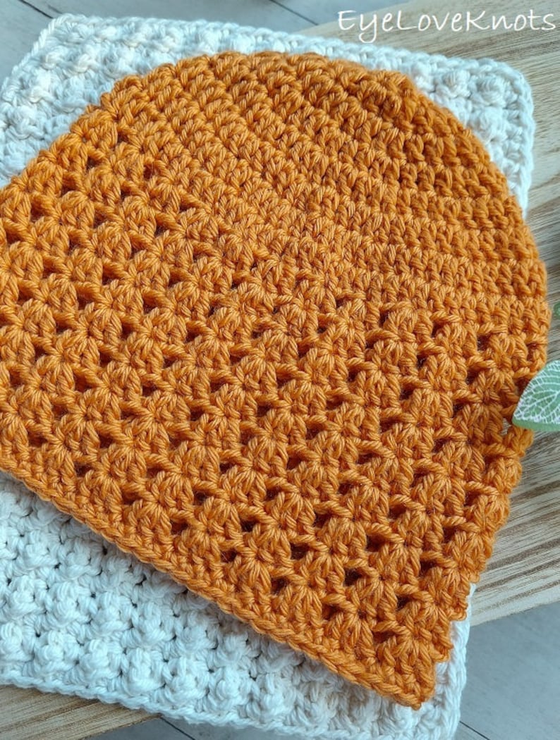 Easy Shell Stitch Beanie Crochet Pattern, Fall Crochet Pattern, Selene Beanie Crochet Pattern, Spring Crochet Pattern, Womens Beanie Pattern image 6