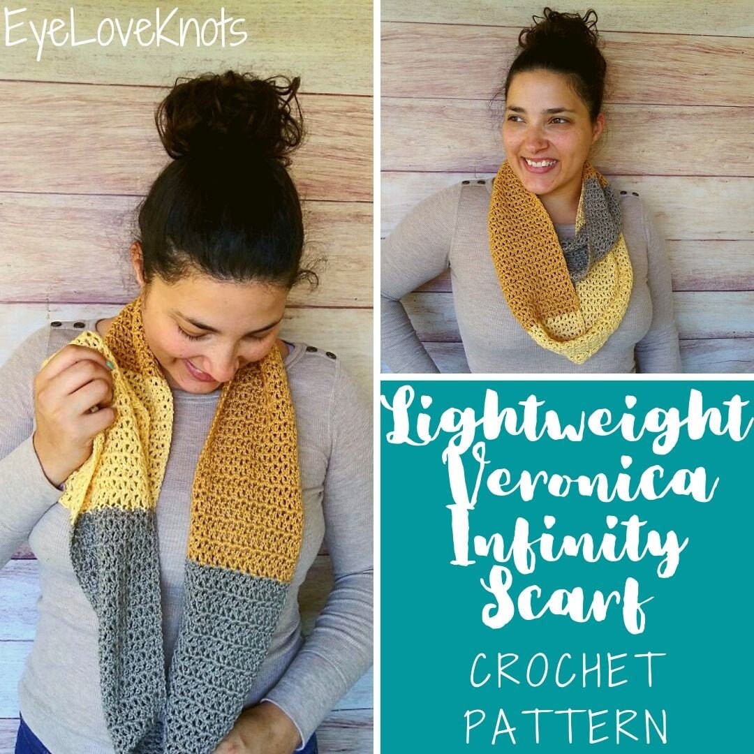 light crochet scarf