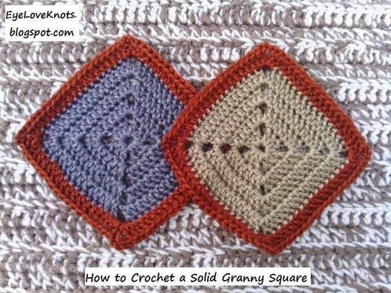 Solid Granny Square Pattern (2 Sizes) - Easy Crochet Patterns