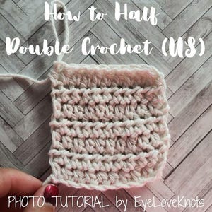 How to Half Double Crochet, How to Crochet for Beginners, Beginner Crochet Tutorial, Easy Half Double Crochet Tutorial, Easy Crochet
