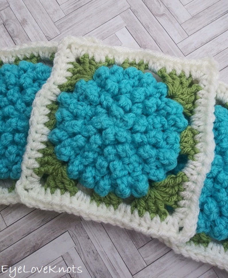 Crochet Floral Afghan Square, Endless Summer Afghan Square Crochet P, Flower Crochet Pattern, Crochet Flower Pattern, Crochet Square Pattern image 2