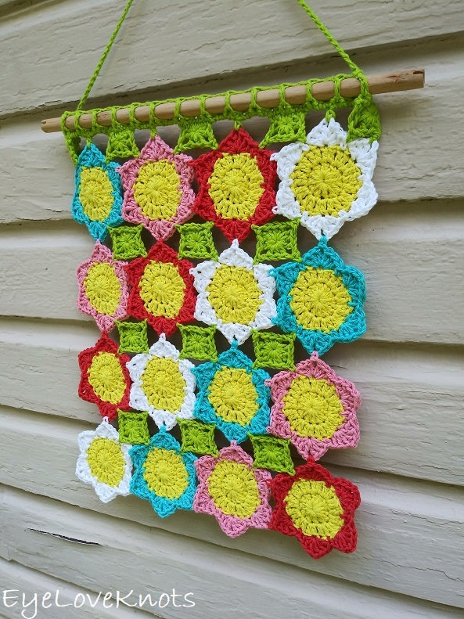 Wall Hanging Crochet Pattern Lily's Floral Wall Hanging Etsy