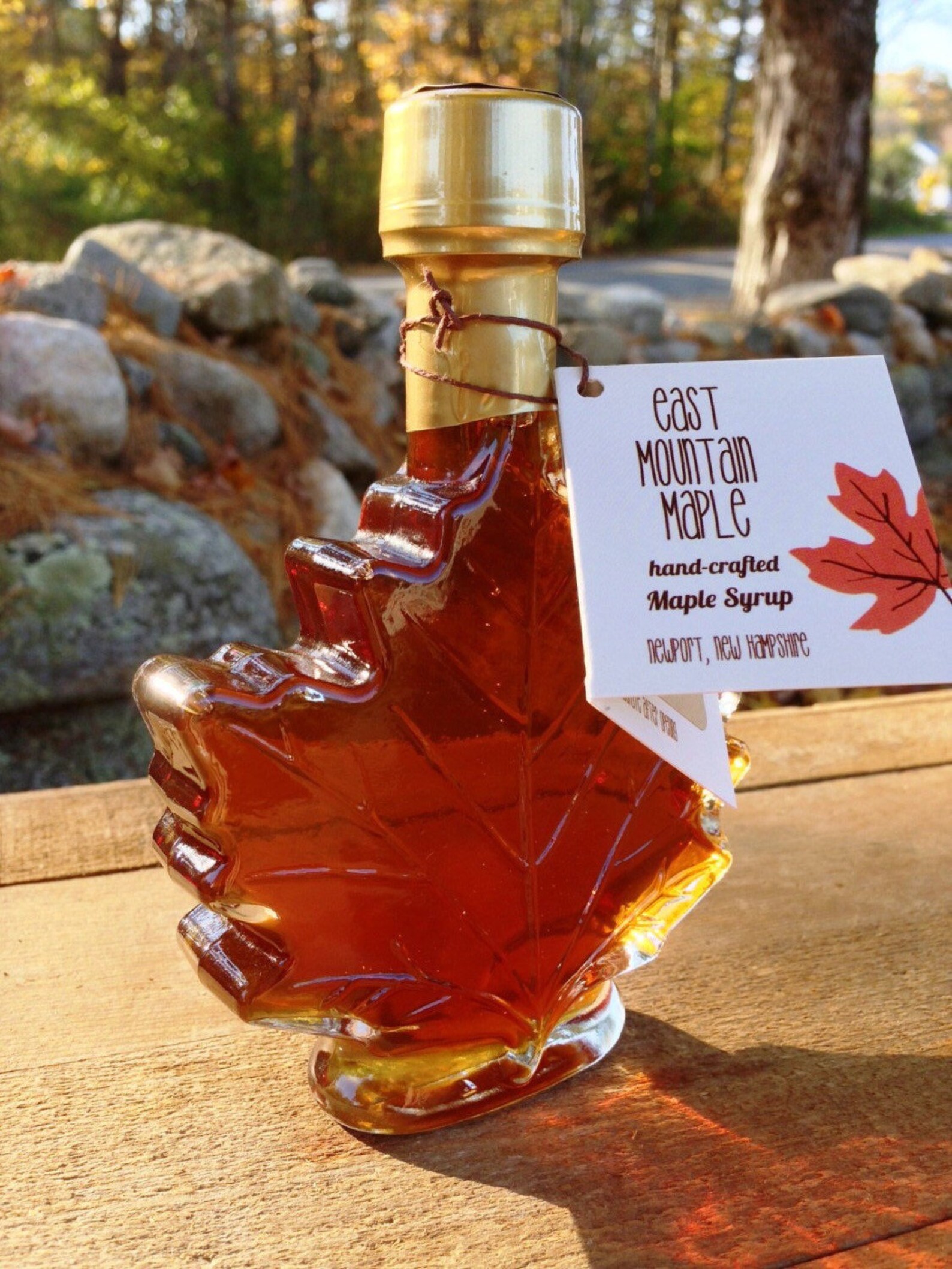 Pure New Hampshire Maple Syrup100ml Glass Maple Leaf Bottle Etsy