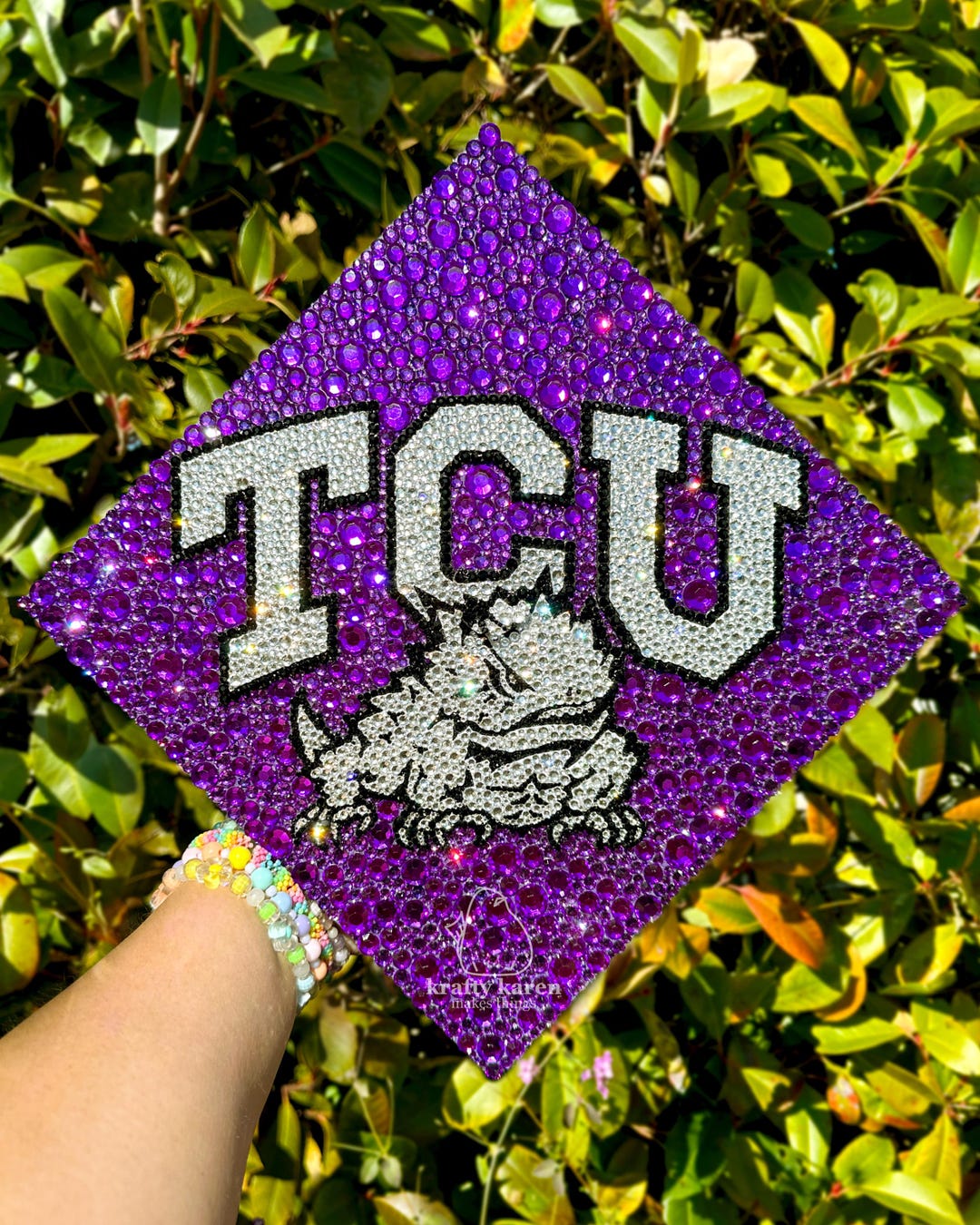Custom Rhinestone Grad Caps - Etsy