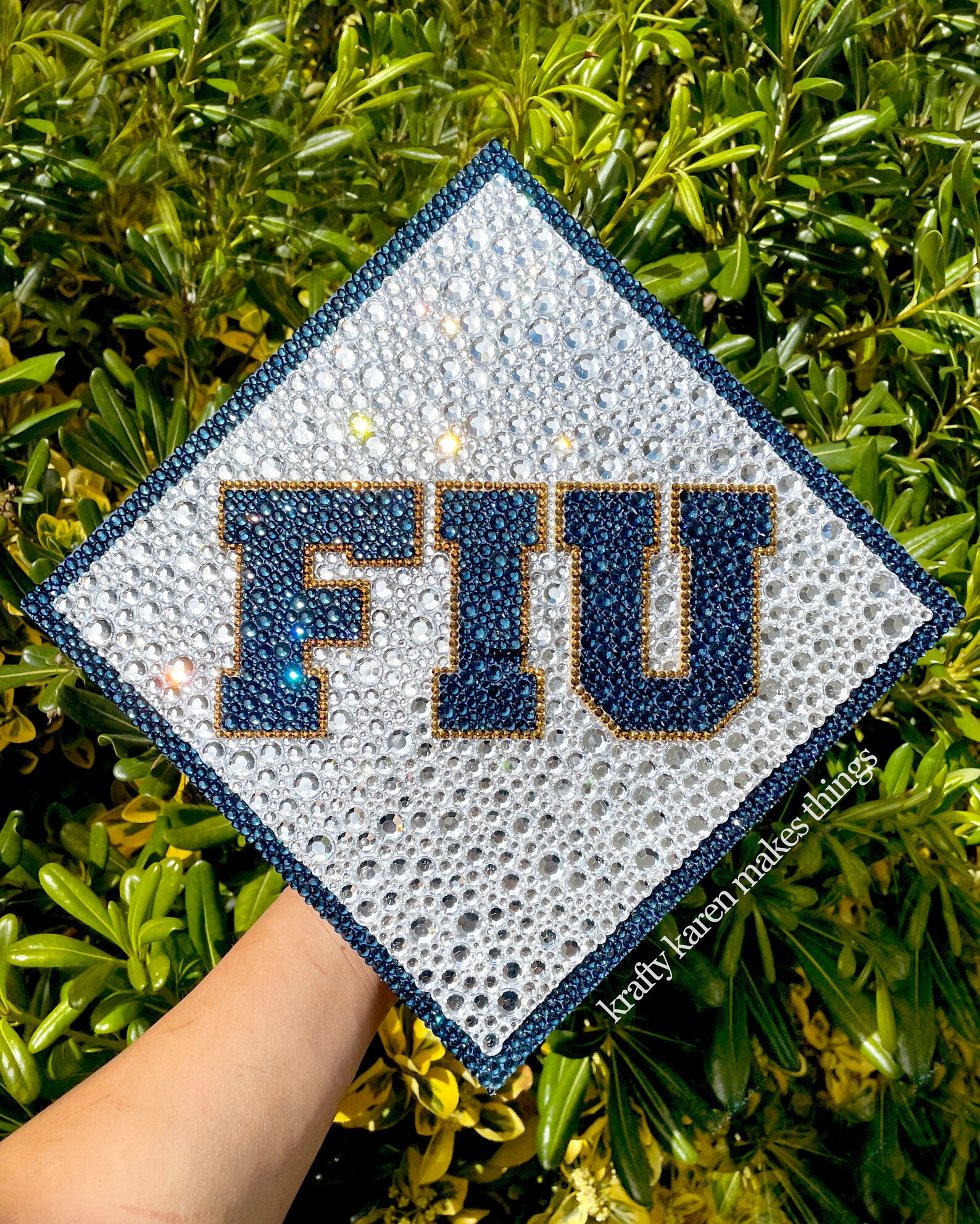 Custom Rhinestone Grad Caps - Etsy
