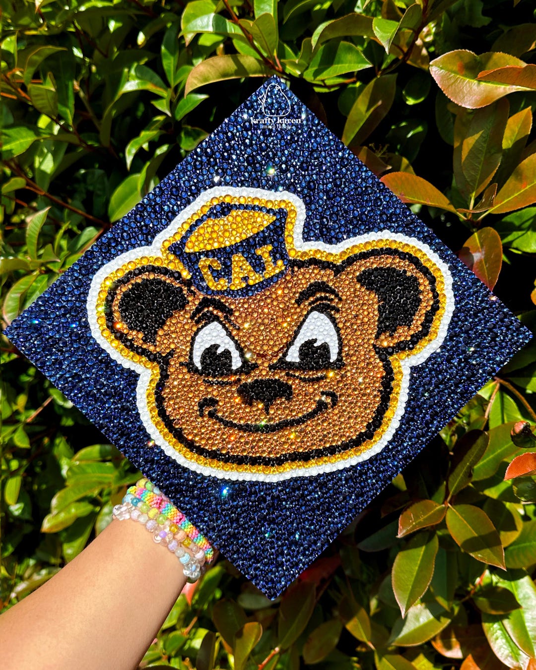 Custom Rhinestone Grad Caps - Etsy