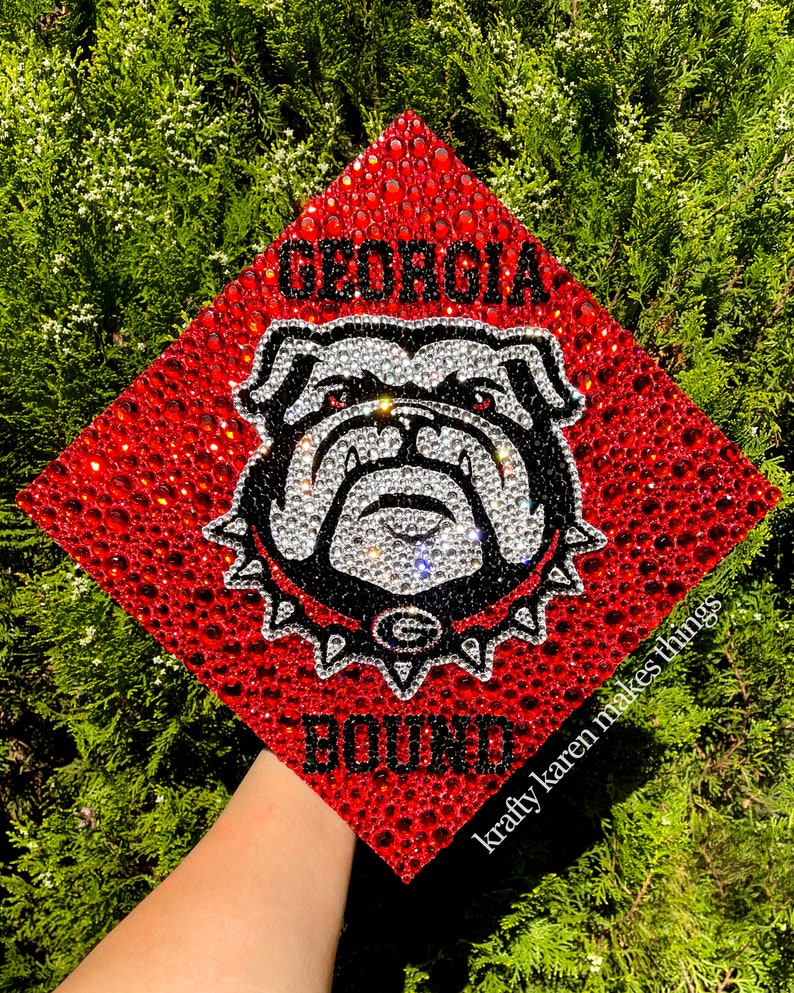 Custom Rhinestone Grad Caps - Etsy