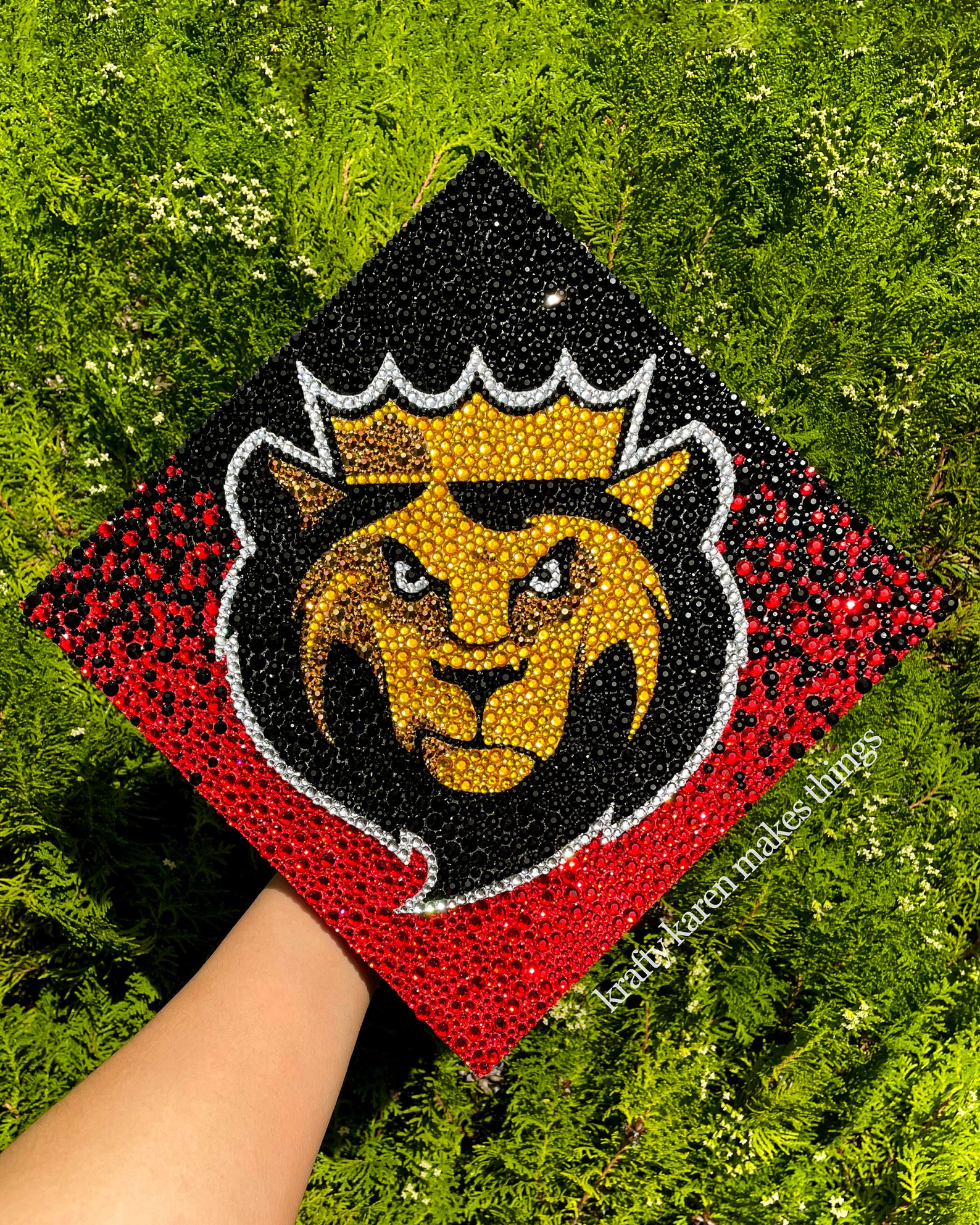 Custom Rhinestone Grad Caps - Etsy