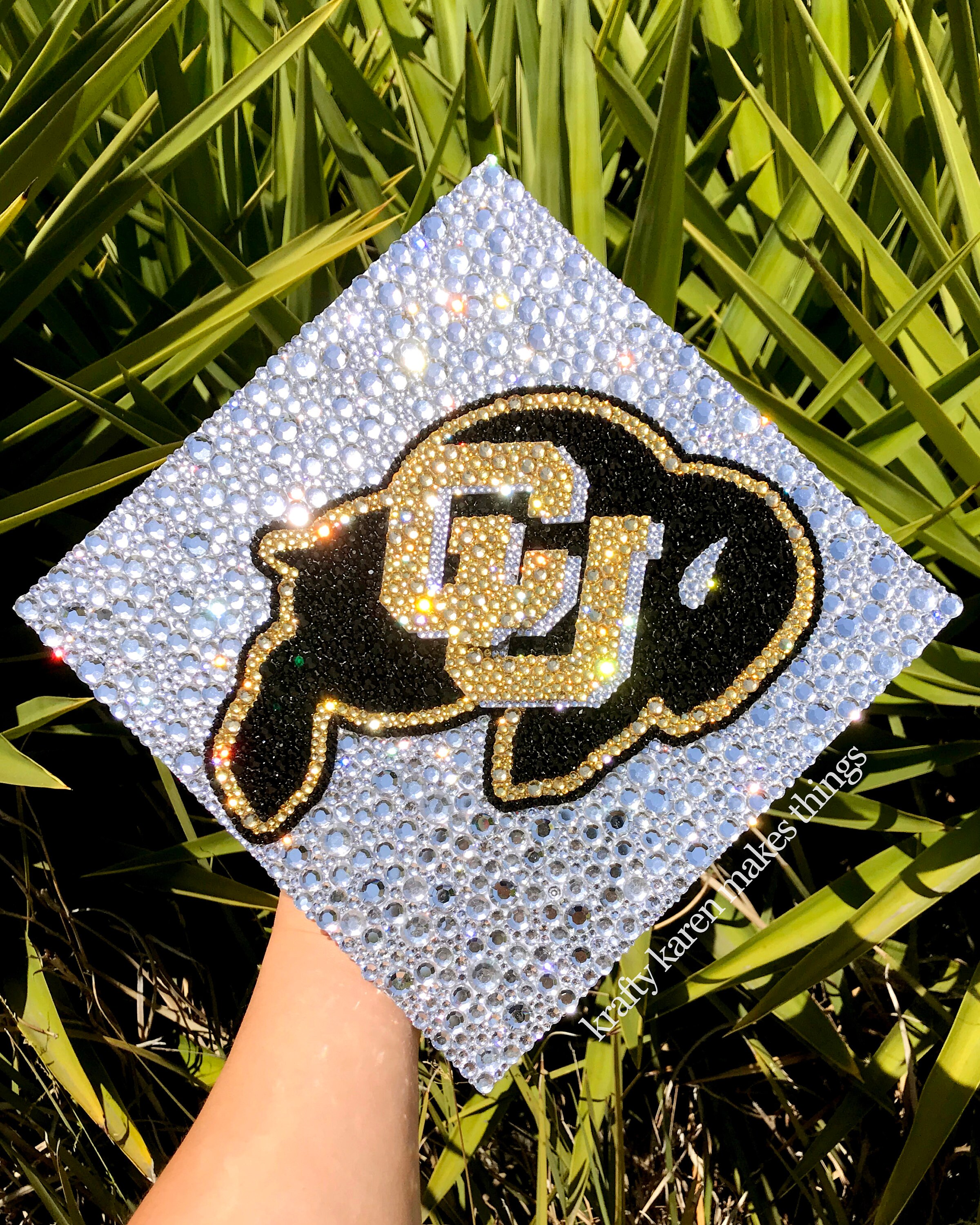 Custom Rhinestone Grad Caps - Etsy