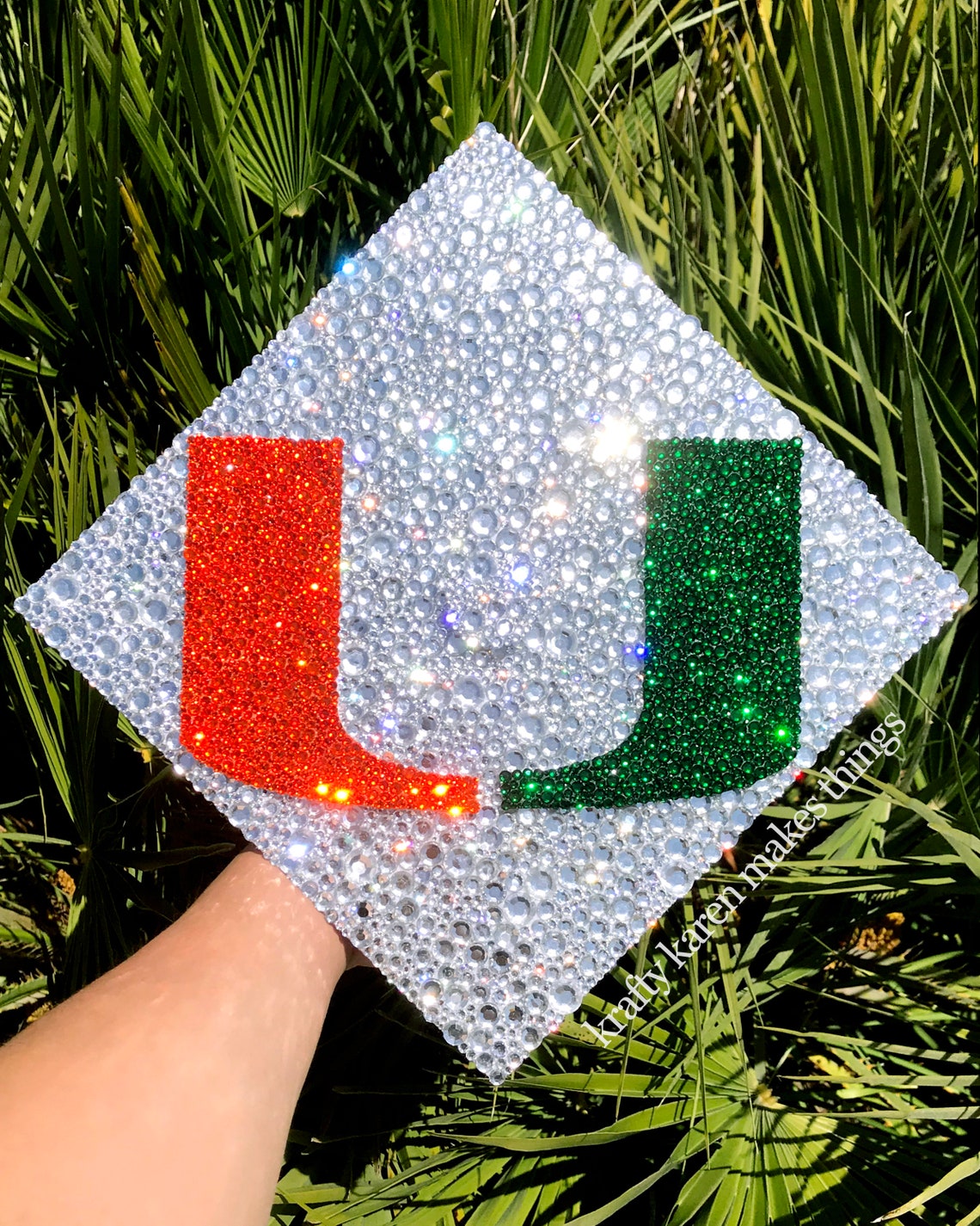 Custom Rhinestone Grad Caps - Etsy