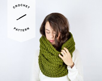 PATTERN // The Troubadour Cowl // Chunky Crochet Cowl
