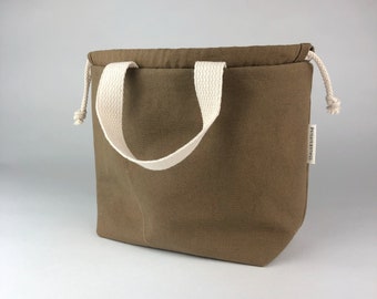 Knitting Project Bag - Olive