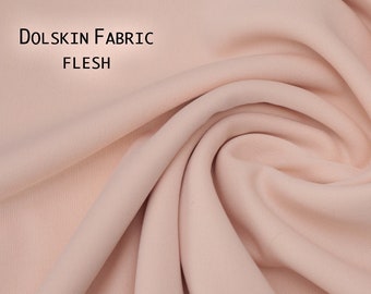 Dolskin Doll skin Flesh Fabric - Like Windsor Comfort- for Soft Sculpture Doll Making Cabbage Patch - 100% polyester - 1/4, 1/3, 3/8, 1 yard