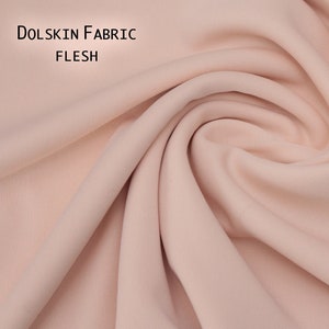 Dolskin Doll skin Flesh Fabric - Like Windsor Comfort- for Soft Sculpture Doll Making Cabbage Patch - 100% polyester - 1/4, 1/3, 3/8, 1 yard