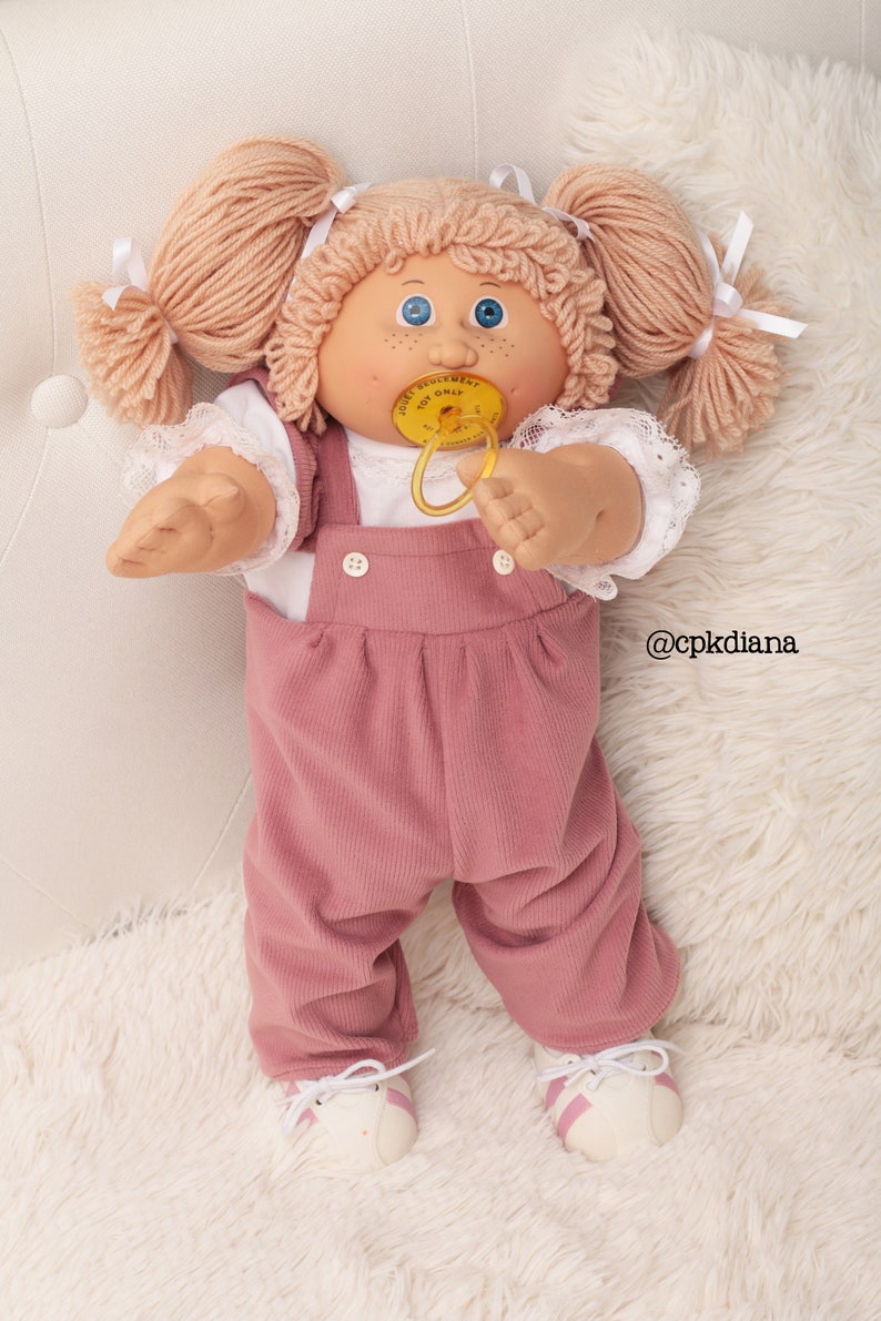 52. Ruffled Overalls DIGITAL PDF PATTERN for 16 Cabbage Patch Dolls or similar image 4