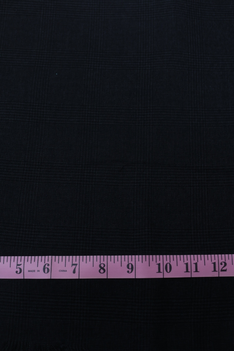 Plaid Black Suit Fabric Perfect for Suit Pants Beautiful Etsy