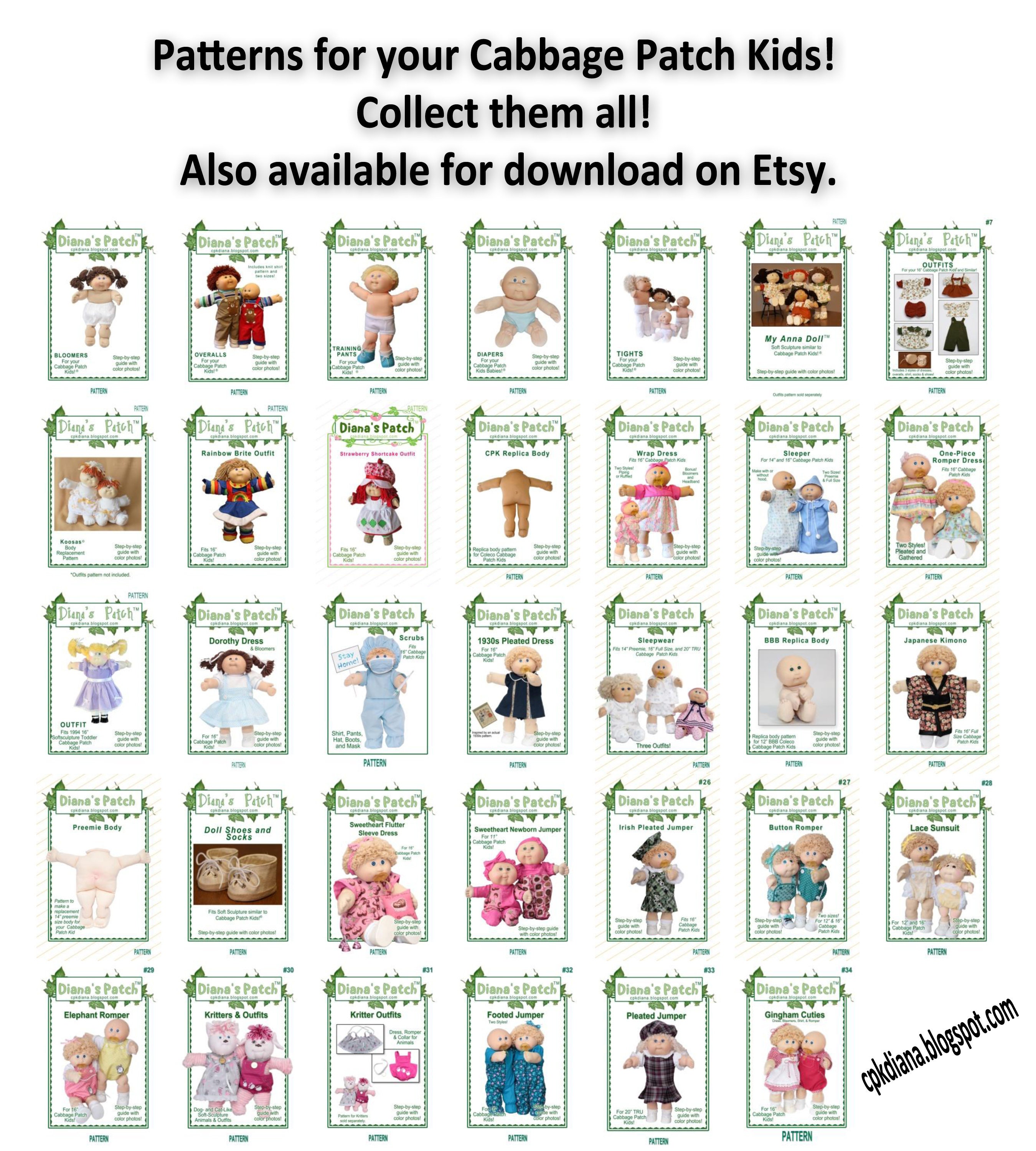 Cabbage patch kindermuster