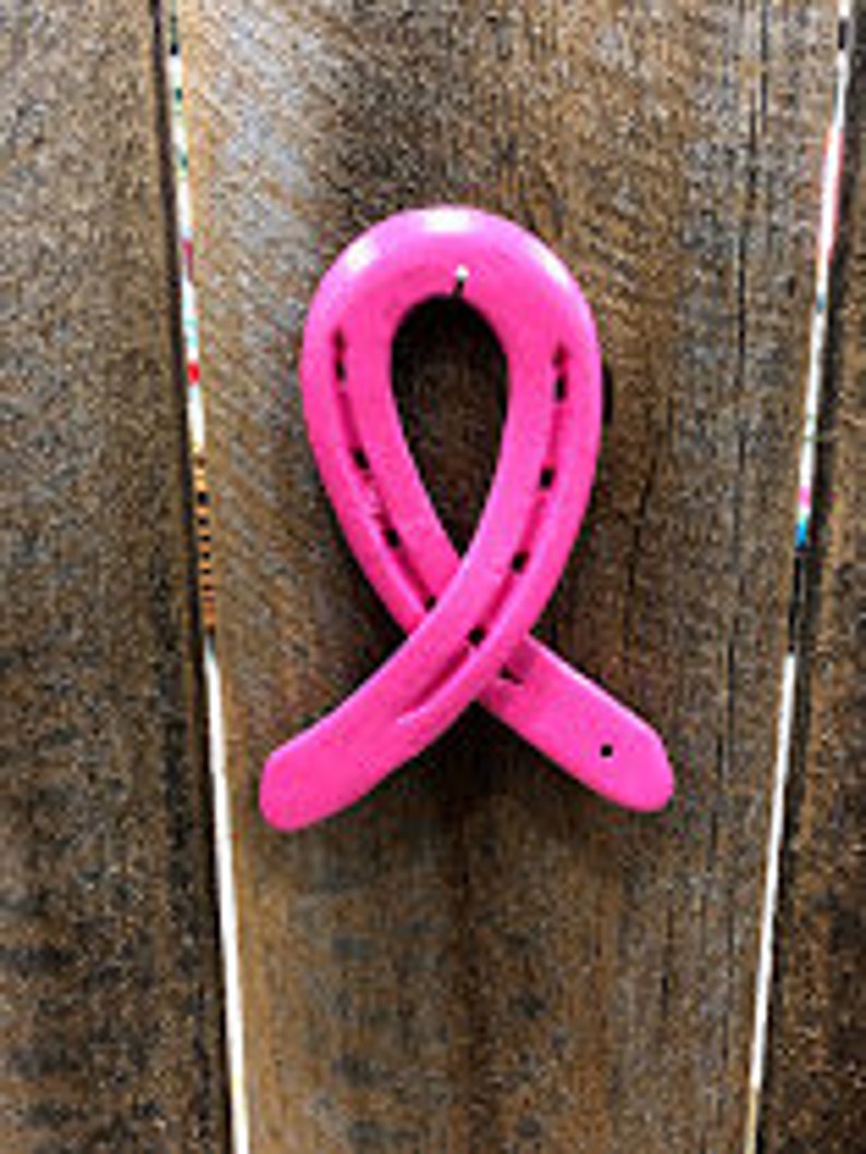 Horse Shoe Cancer Ribbons Etsy