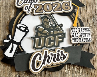 3-D Personalized Graduation Party Cake Topper