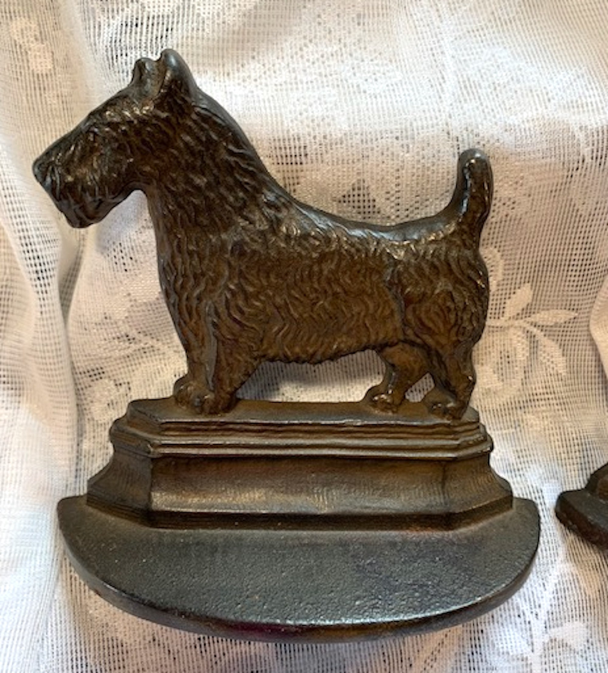 Vintage Scottie Dog Cast Iron Bookends Scottie Bookends Home Etsy