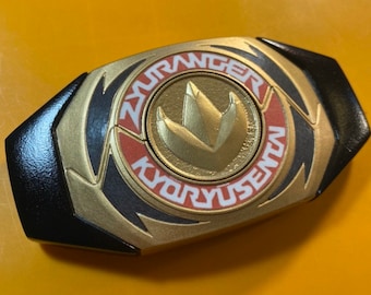 GOLD Super Sentai Dino Rangers ZYURANGER buckler Cosplay power prop Buckle!