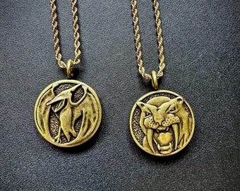 Power Rangers Pink and Yellow Ranger power coin necklace Double-Sided Gift metal stainless steel